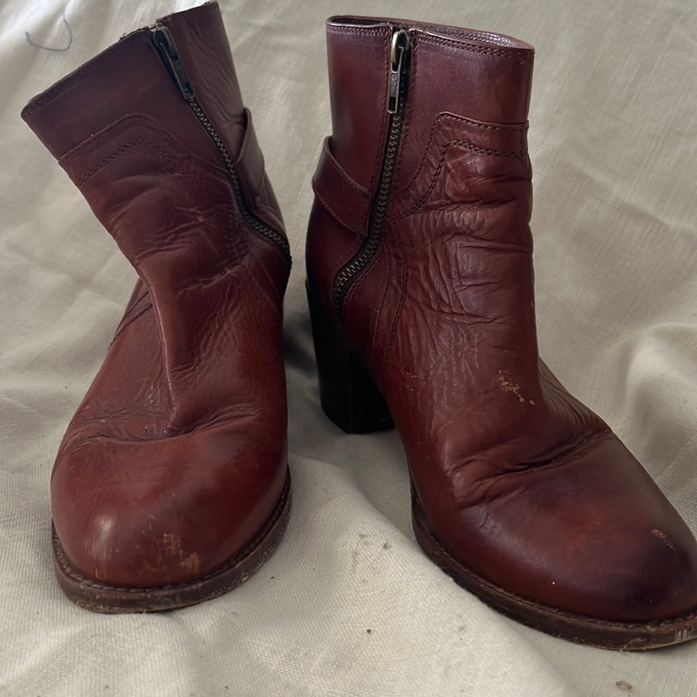 Frye Buckled Chelsea Booties 8.5